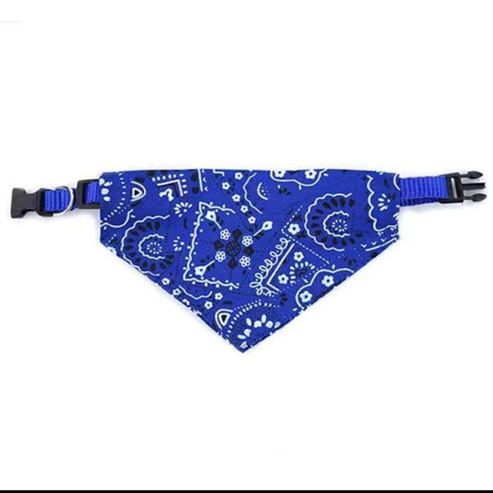 Medium Printed Dog Bandanas With Buckle Pet Saliva Towel Dog Triangular Scarf